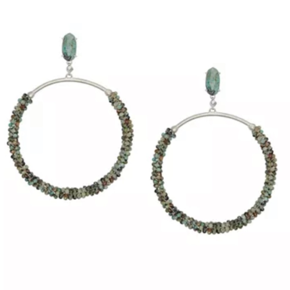 Kendra Scott Russel Beaded Loop Drop Earrings